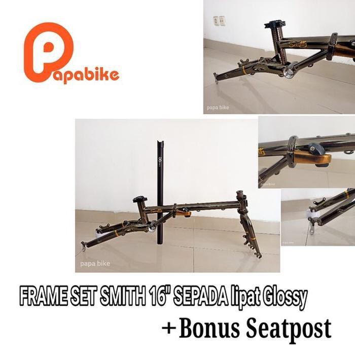 FRAME SMITH CHROMOLLY 16 RANGKA SEPEDA LIPAT 16 INCI MIRIP SEPERTI FNHON GUST ELEMENT TROY DISC
