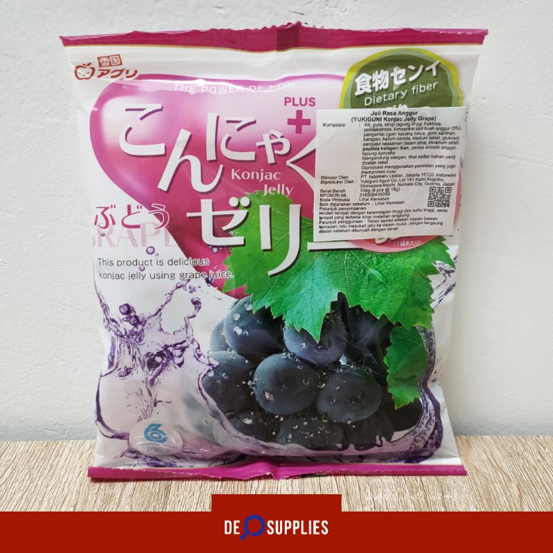 

YUKIGUNI Konjac Jelly Grape - Permen Jeli Anggur Jepang Agar Puding