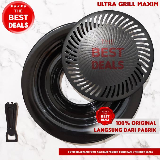 Ultra Grill Maxim Panggangan Bbq Barbecue Bulat 25 Cm - No Extra Bubble - Diskon Spesial 