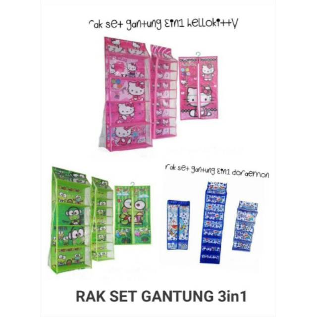 RAK SET GANTUNG/RAK GANTUNG/HBO GANTUNG/HBO SET 3IN1