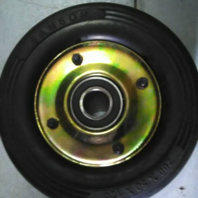 Roda Troli 8 Inch Heavy Duty Double Bearing.