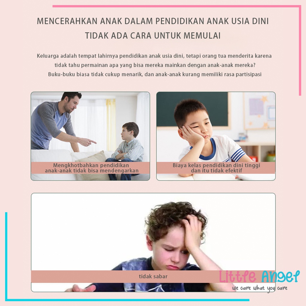 QUIET BOOK / BUSY BOOK Mainan Edukasi Buku Anak Kreatif Buku Aktivitas Bayi Tempel Stiker Latihan Montessori