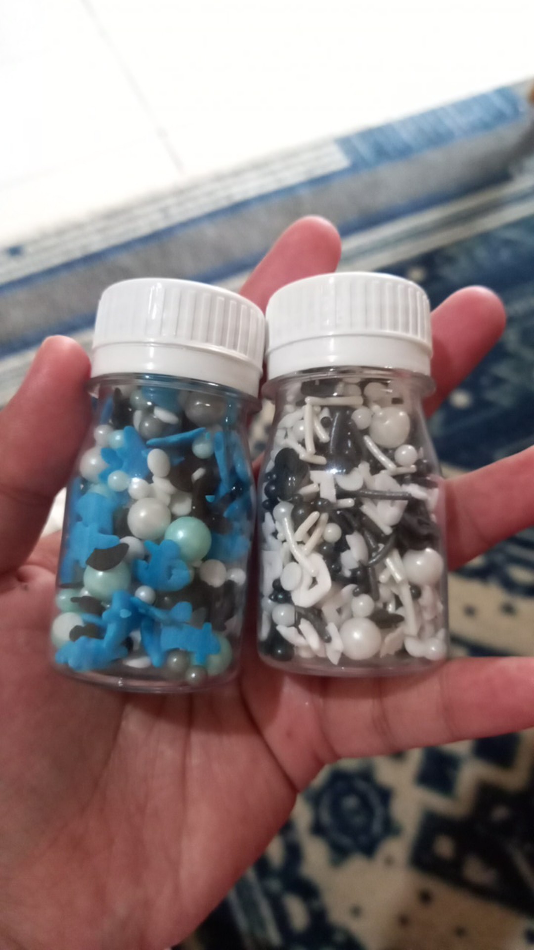 Bk-0009 Sprinkles Sprinkle Sprinkel Mix Hitam Putih 30gram