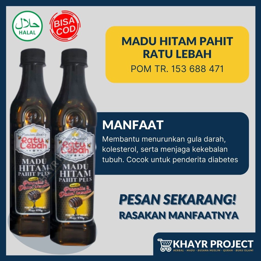 

Madu Hitam Pahit Ratu Lebah Asli Madu Pahit plus Propolis Mengobati Diabetes Kolesterol Tinggi