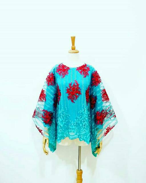 Baju Kebaya Sabrina Modern Atasan Brukat Brokat Lace Tile Tulle Wisuda Kondangan Pesta Muslim Yeta