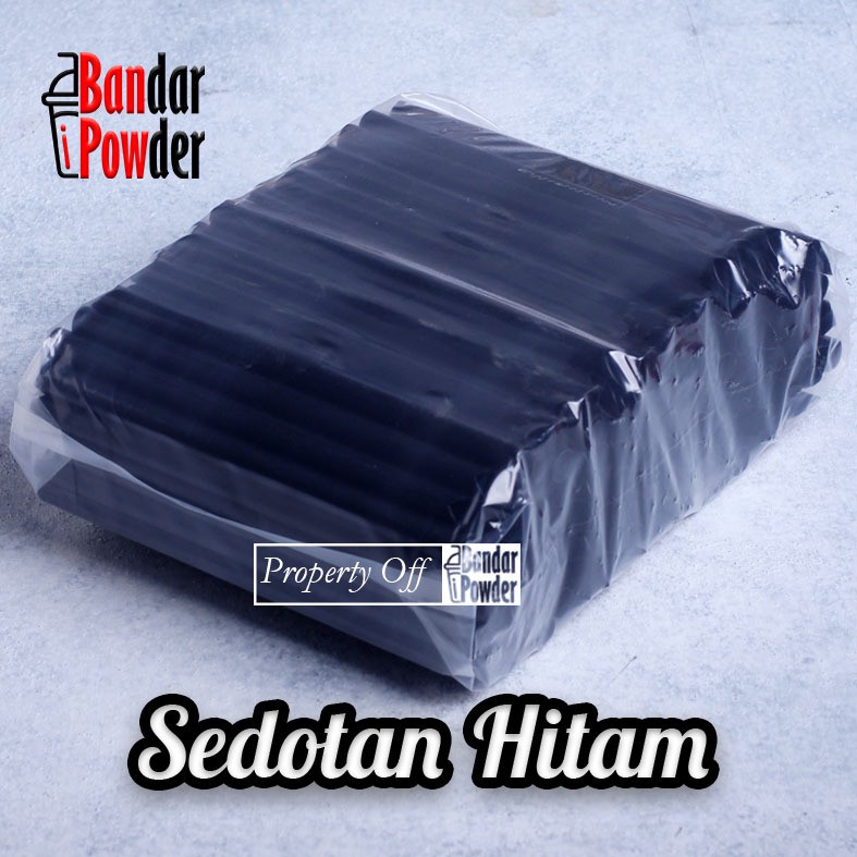 

Sedotan Bubble Drink Warna Hitam 22oz - Black Straw Full Colour - bp