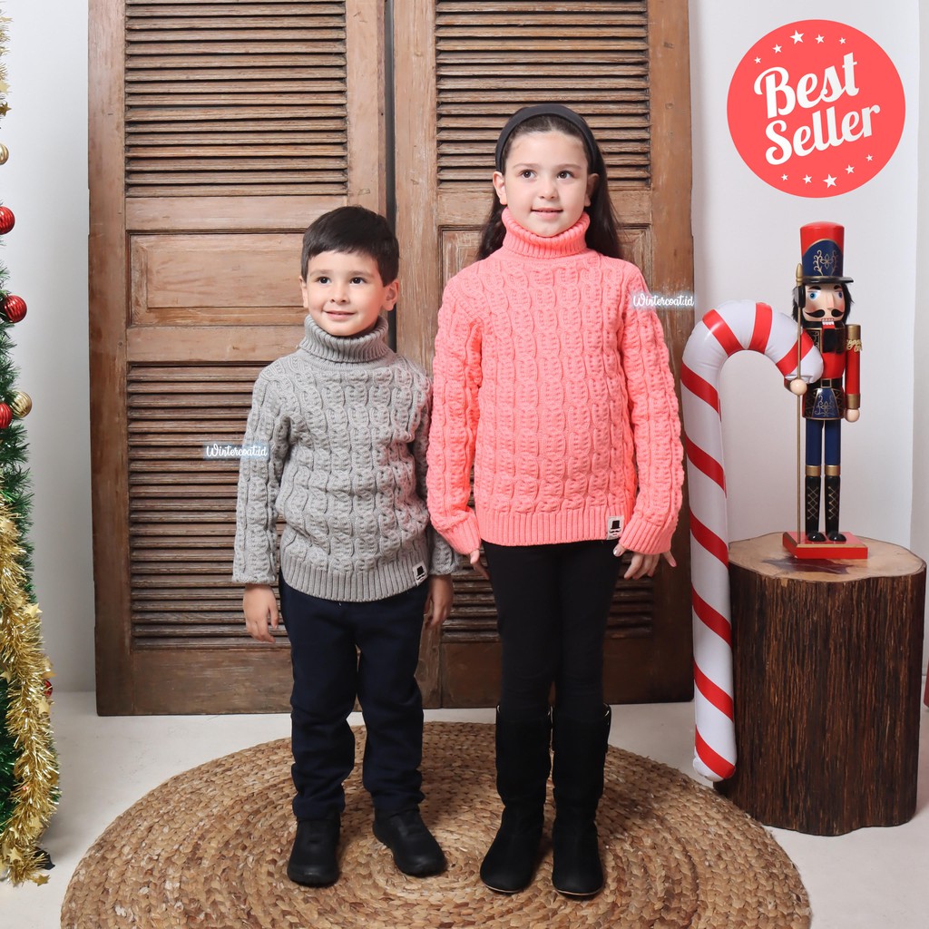 Sweater rajut anak pullover baju winter musim dingin hangat import kids knitted sweaters Joy