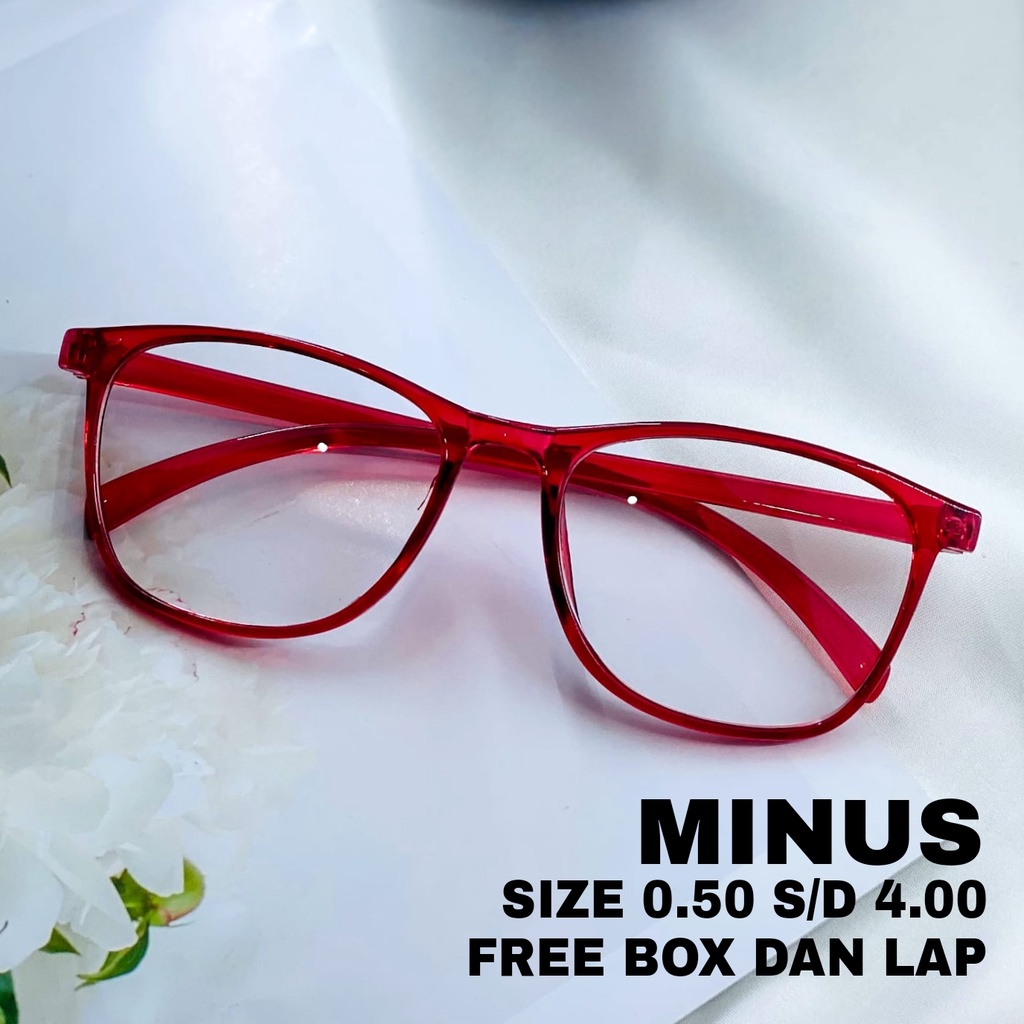 SpringS NEW PROMO KACAMATA GAYA MODEL LENSA MINUS PRIA DAN WANITA MILENIAL FREE BOX DAN LAP KOREAN STYLE