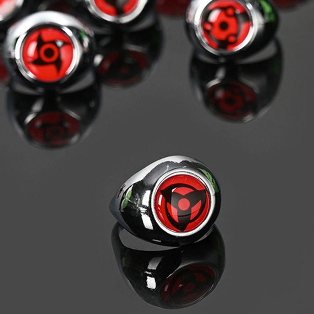 NICKOLAS1 Anime Cincin Fashion Anime Jepang Kipas Hadiah Ninja Uchiha Itachi Perhiasan DIY