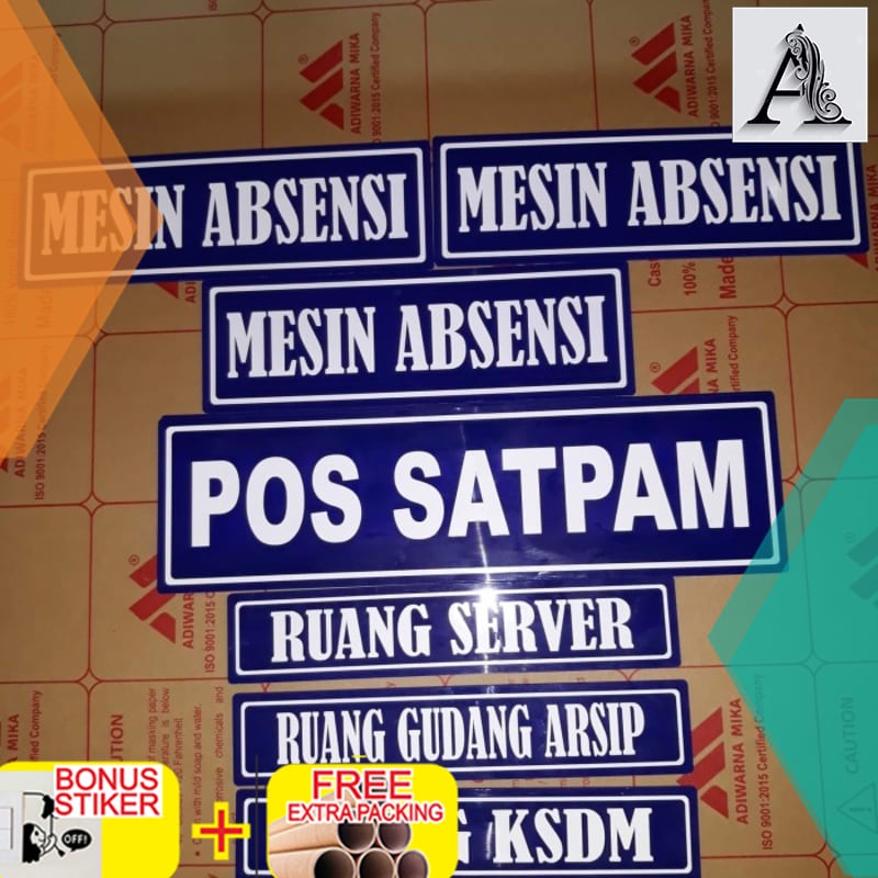 

Murah plat acrylic custom/ sign label/sign board akrilik