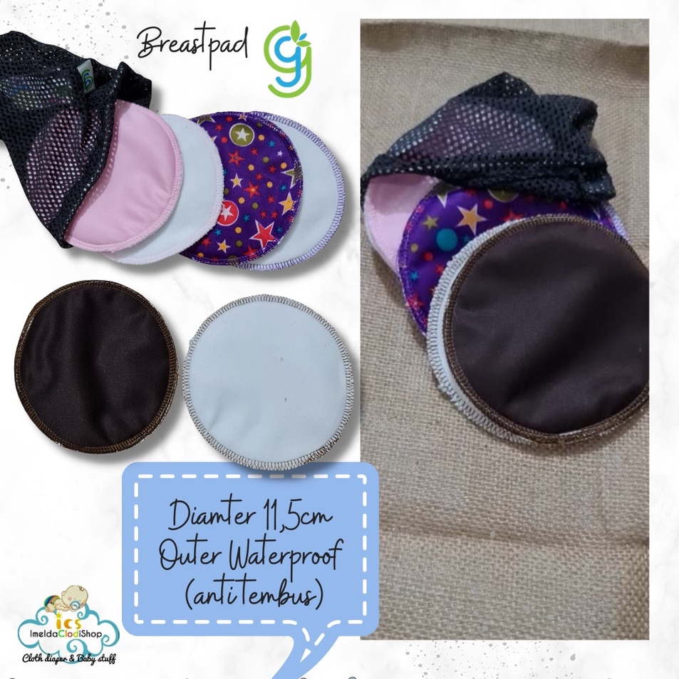 Breastpad GG CUCI ulang waterproof tidak rembes penampung ASI susu