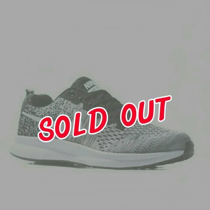 Sepatu Sport Running NIKE ZOOM FLYWEAVE PREMIUM IMPORT / Putih Hitam
