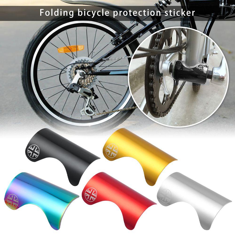 Populer Bracket Protect Sticker Multicolor Aluminium Alloy Perlengkapan Bersepeda Pelindung Rangka Bawah