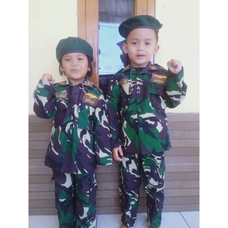Jual Baju Tentara TK / TNI AD / Loreng / Angkatan Darat / baju profesi