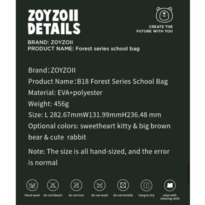 TAS ZOYZOII READY STOCK‼️ TAS RANSEL ZOY ZOII ORIGINAL. BACKPACK