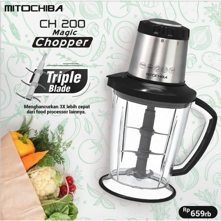 Mitochiba Food Processor Magic Chopper CH-200