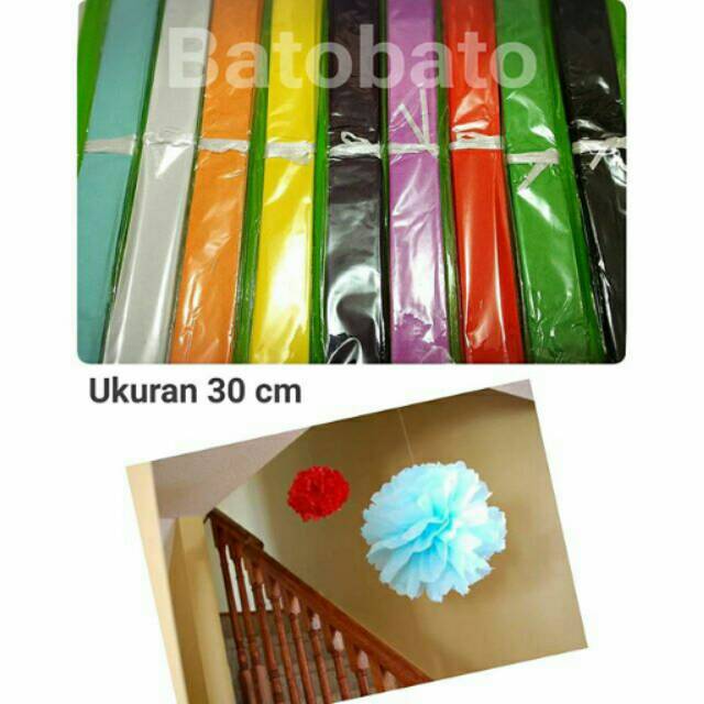 

Pompom Ukuran 30 CM - Pompom Ulang Tahun