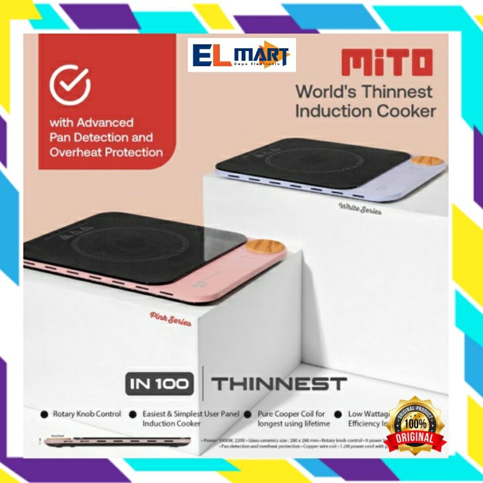 Mito Kompor Induksi IN100 Induction Cooker IN 100 Thinnest Tipis