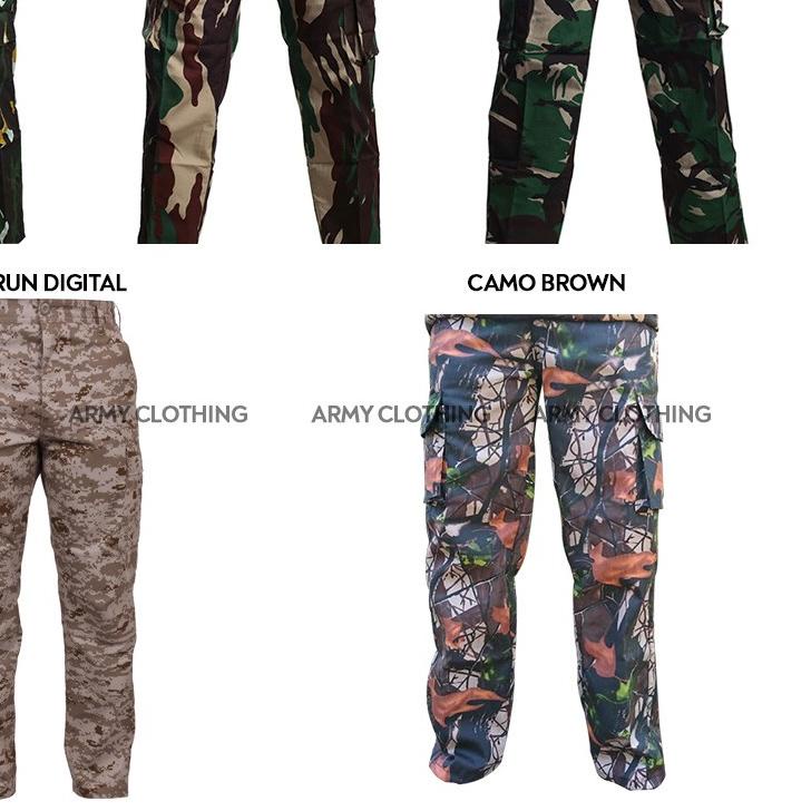 ➪ Celana PDL Loreng Panjang, Malvinas, Kopassus, Perbakin (CAMO), Brimob, Gurun ☟