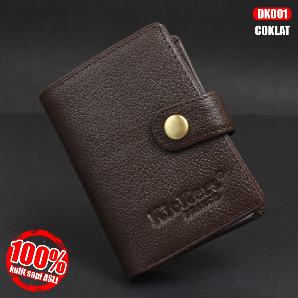 DOMPET KARTU KREDIT DOMPET ATM CARD ORGANIZER MULTIFUNGSI BAHAN KULIT SAPI TEBAL BERGARANSI