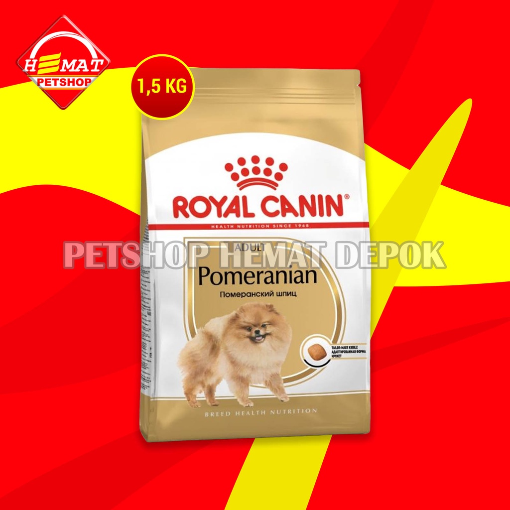 Royal Canin Pomeranian adult Makanan Anjing Pom Dewasa Dry Food 1.5 KG