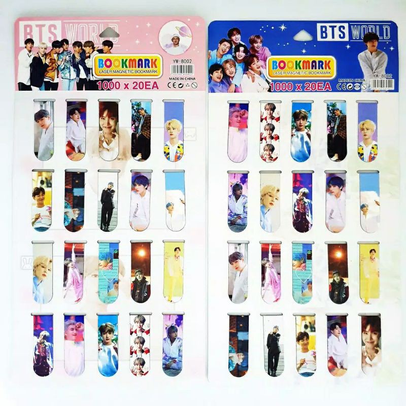 

(Satuan) Pembatas buku magnet / magnetic bookmark BTS BT21