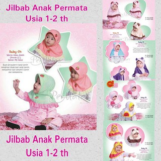 Jual Kode 05 Putih Permata Baby hijab jilbab anak | Shopee Indonesia