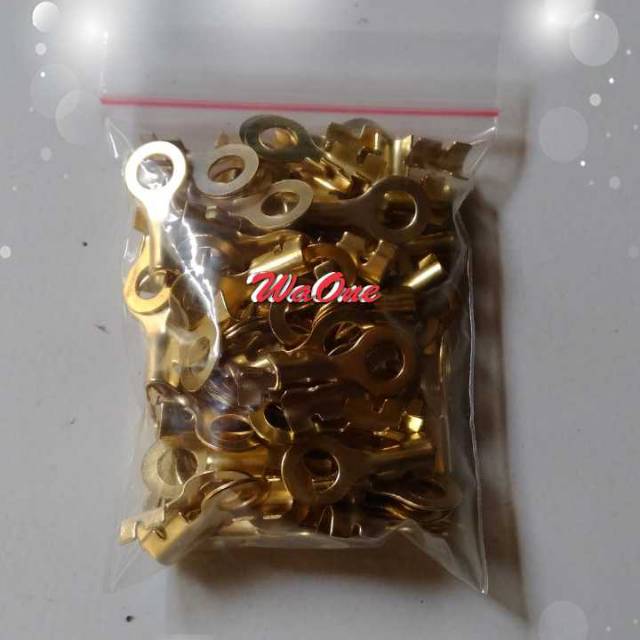 Skun Ring Baut 10 isi 100pcs 200 pcs 6mm M6 6 mm Terminal Kabel