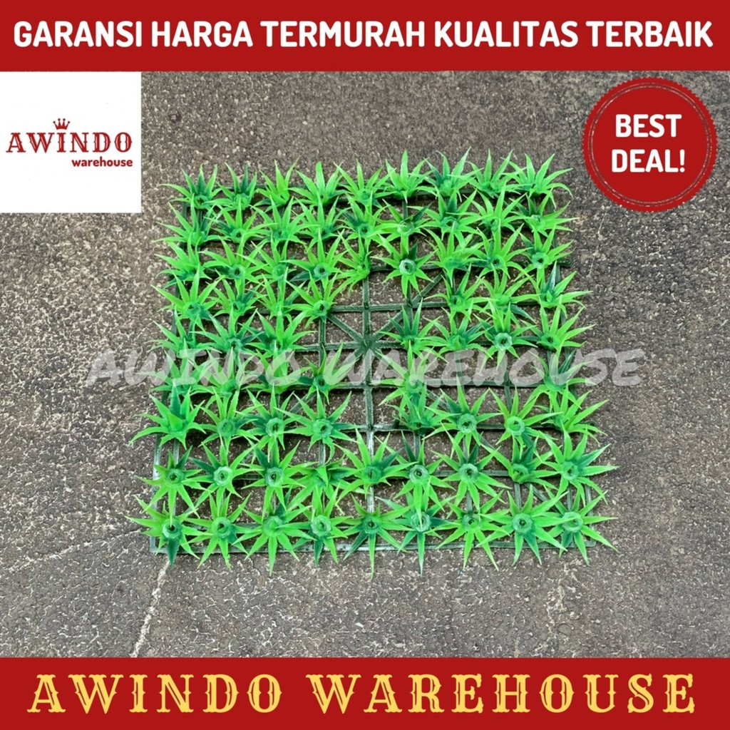 RUMPUT DASAR HIASAN SINTESIS AKUARIUM AQUARIUM AQUASPACE PLASTIK 25x25cm RUMPUT HIAS ORIGINAL