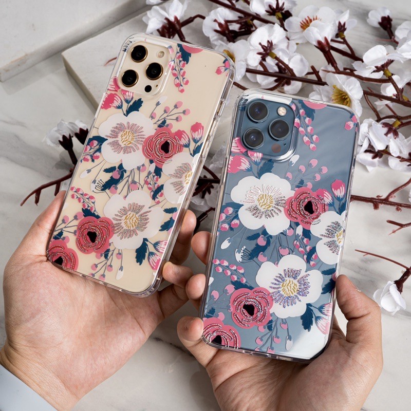 NEW ! WILDFLOWER 2D Hologram Flower Series Iphone Case ( Iphone 7-12promax )