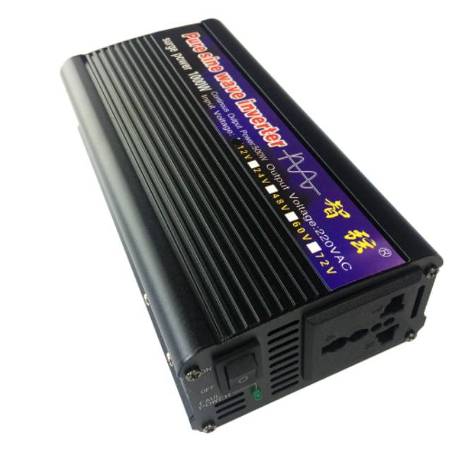 Car Power Inverter mobil - Pure Sine Wave DC 12V to AC220V 1000W PSW / MSW 2000W