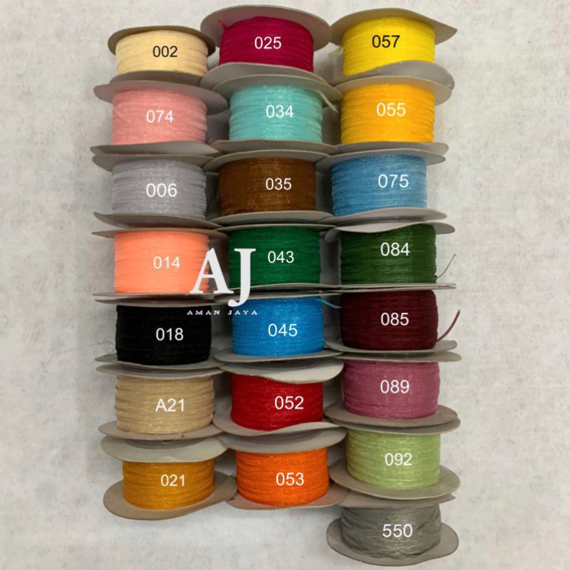 

Pita Organdi Polos 1/8 Inch / 3,5 mm (50 YARD)