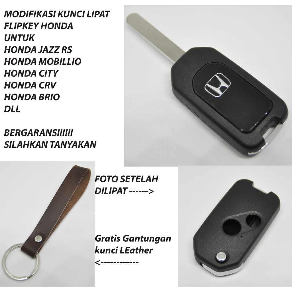 Terlaris Flipkey Honda Kunci Lipat Jazz Rs Mobillo Freed Honda Crv