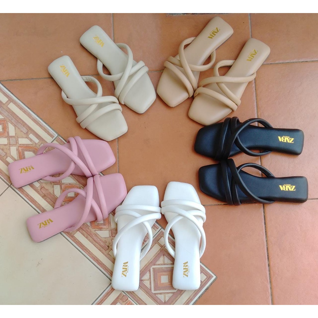 SANDAL WANITA TERBARU FLAT ZARRA PREMIUM BY KOMERASHOP