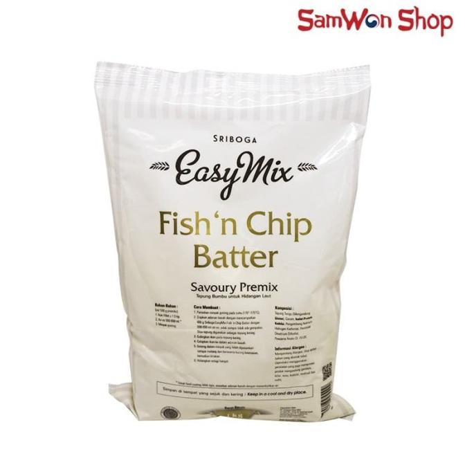 

SRIBOGA EASYMIX FISH N CHIP BATTER 1 KG - TEPUNG IKAN GORENG