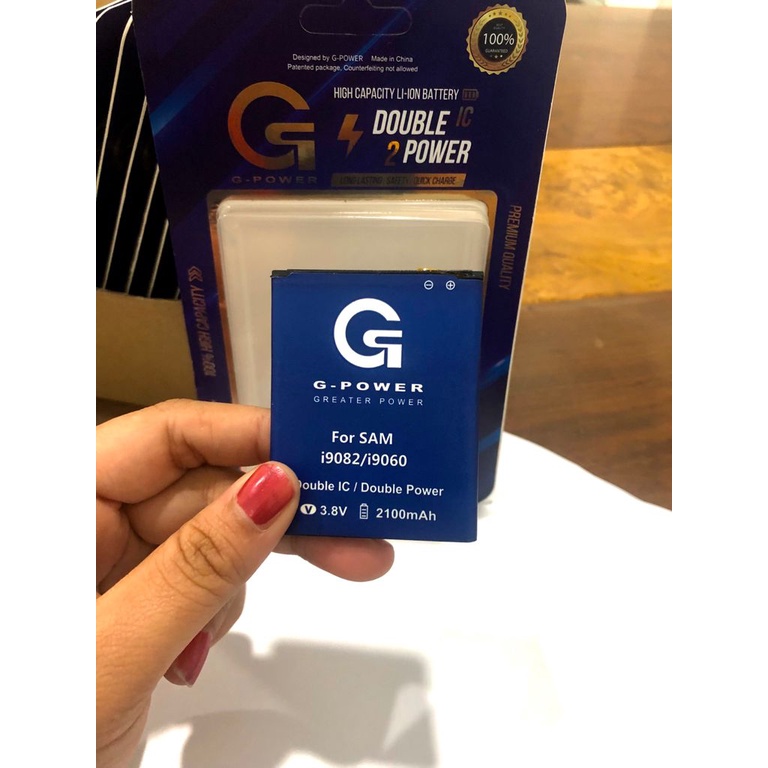 Baterai Batre Battery Original G POWER Samsung Galaxy Grand I9082 GRAND DUOS ORI 99 Double IC /Double Power