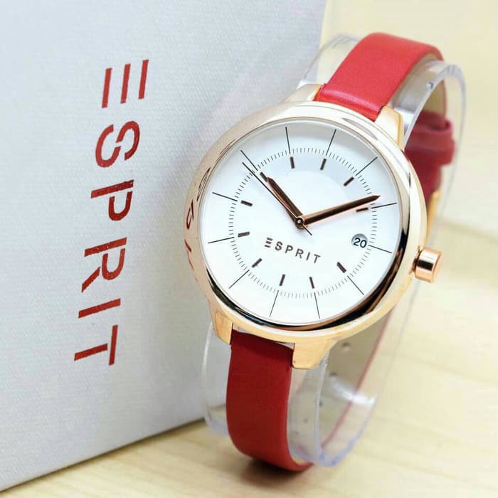 Jam Tangan Esprit Ladies Watch HB1090 - Red Ring Gold