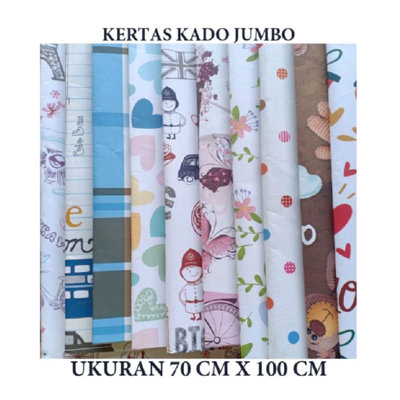 

KERTAS KADO UKURAN JUMBO UTK TAMBAHAN BUNGKUS KADO