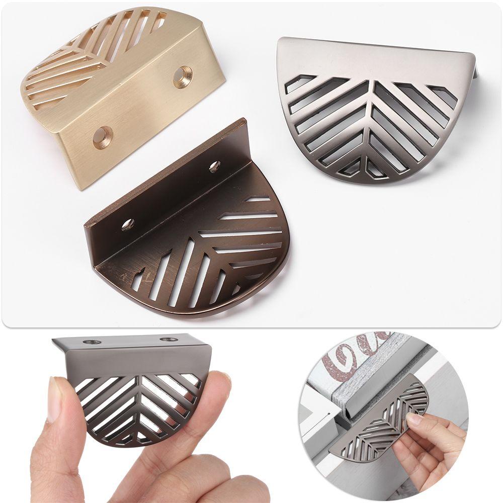 Tarikan Lemari Nanas Fitting Lemari Dresser Bentuk Daun Hardware Furniture Hidden Handle
