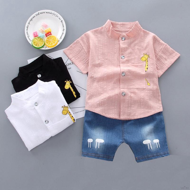 Set 2Pcs Kaos T-Shirt Casual Lengan Pendek Gambar Kartun ...