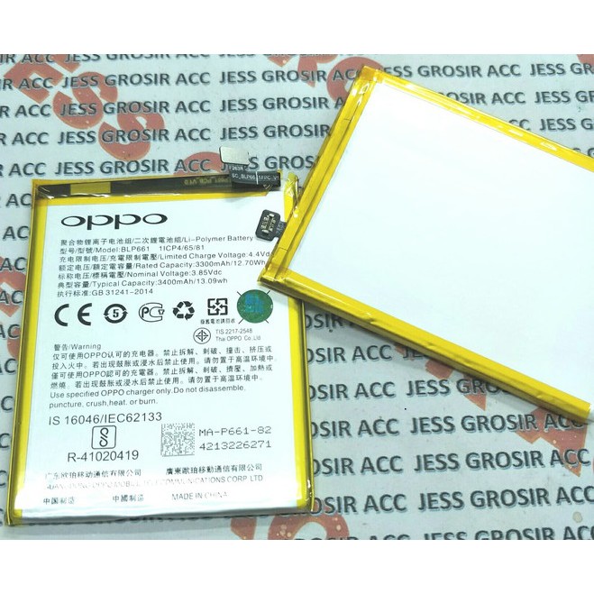 Battery Batre Baterai Oppo A3 F7 BLP661 BLP-661 BLP 661
