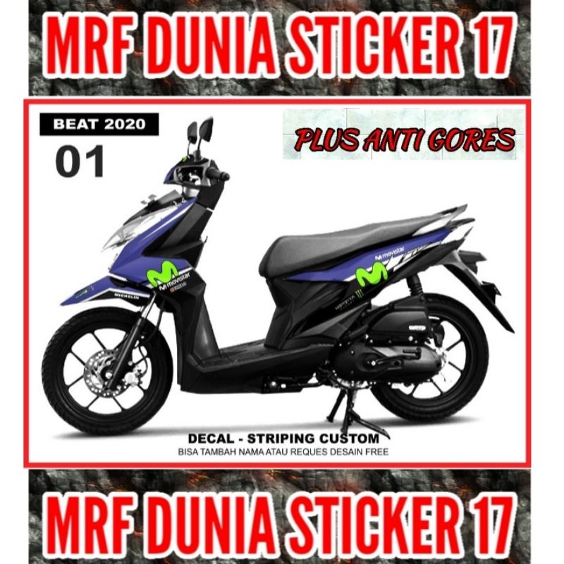 Sticker Decal Motor Beat 2020 Full Body dekal motor Beat 2020 Full Body Stiker Striping motor Beat 2