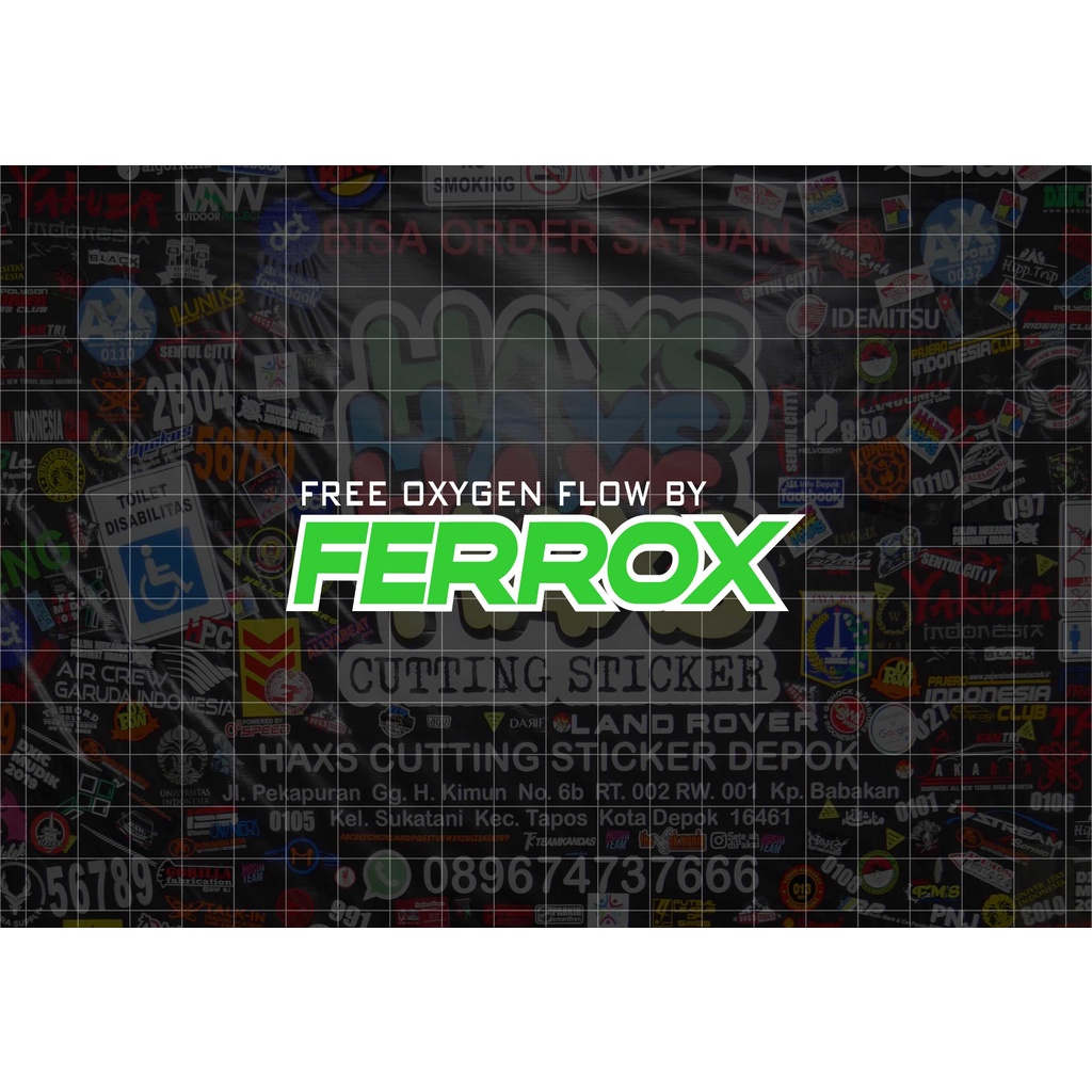 Cutting Sticker Ferrox Ukuran 10 Cm Untuk Moto &amp; Mobil