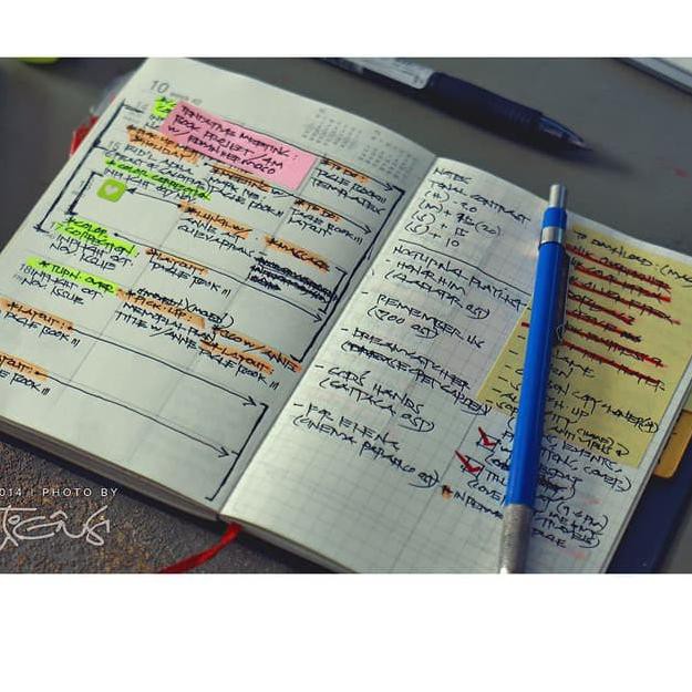 

[KD]-564 -831 MUJI Free Schedule Note / planner notebook / note book / agenda /diary..