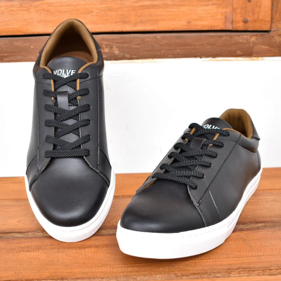 ROVER BLACK |FORIND x Volve| Sepatu Casual Sneakers Kasual Polos Ori Pria Cowok Lokal Footwear Jalan