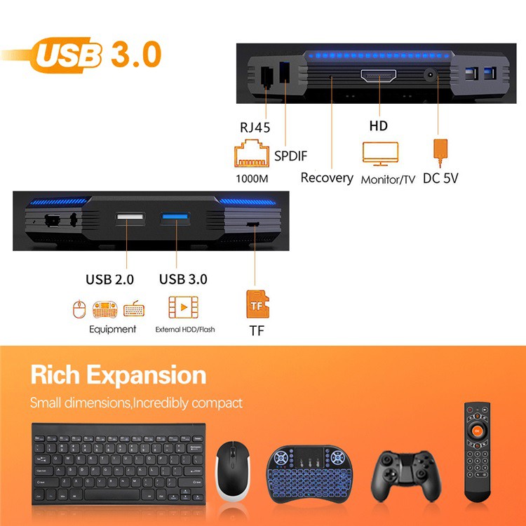 HK1 RBOX R2 - Android 11 Smart TV Box 8K Display - RAM 4GB ROM 32GB