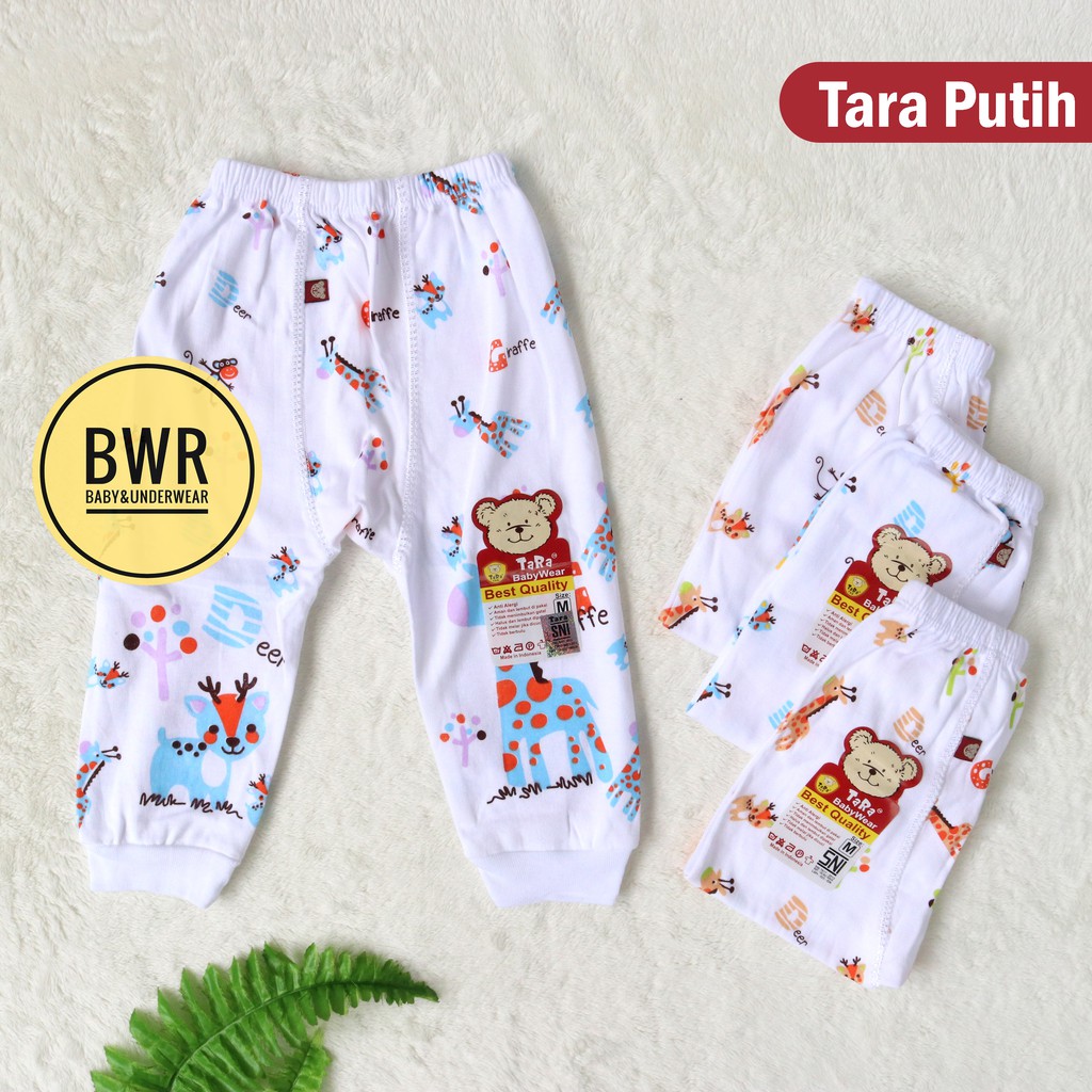 Celana PANJANG TARA PUTIH Motif | Celana Anak Dan Bayi Pempers SML - Bwr II