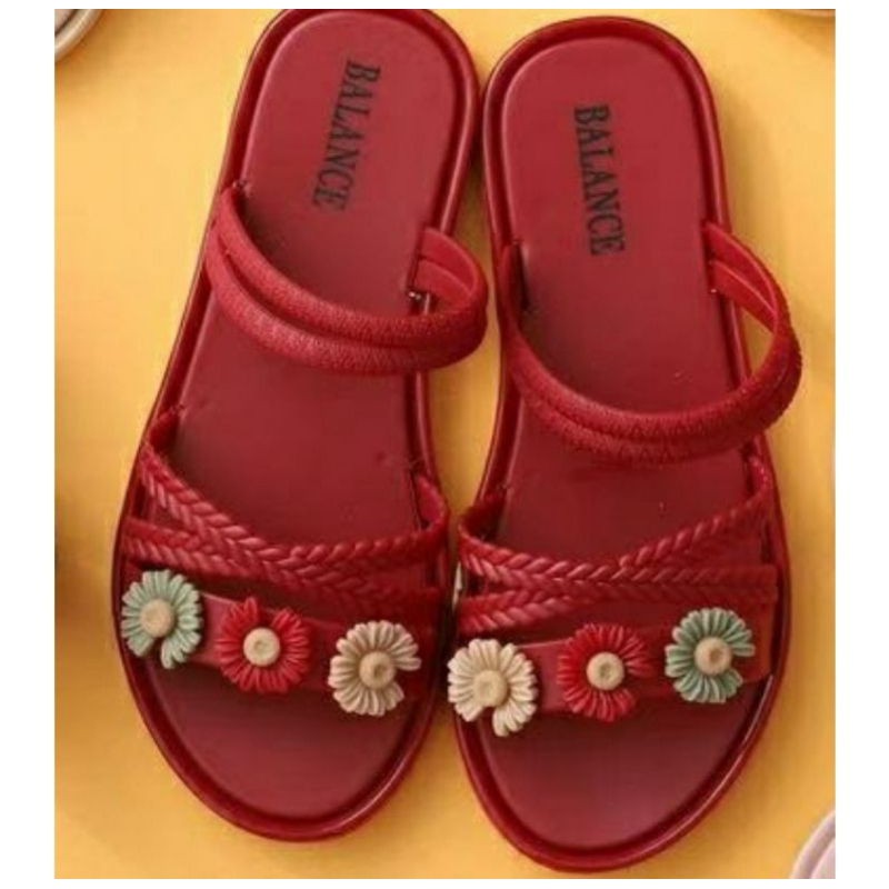 Sun-DAISY Sandal Jelly Anak Wanita Wedges Jelly Anak Sendal Karet Jelly Anak