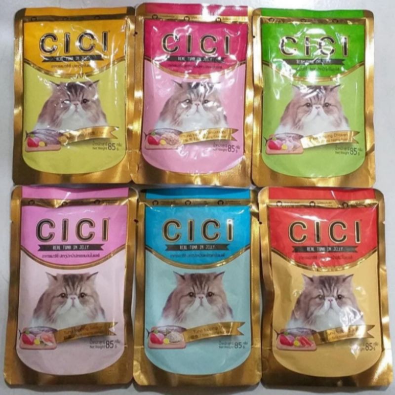 Cici Sachet 85 gr Makanan Kucing Basah CICI saset 85gr All varian - Wet food