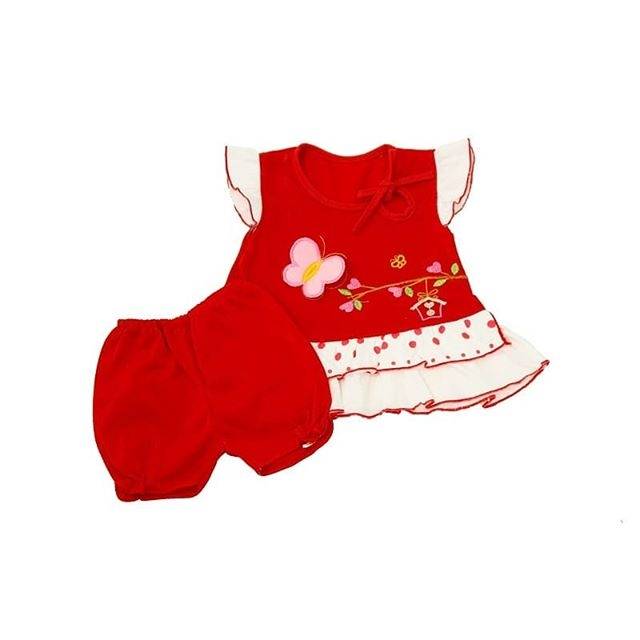 Setelan Baju Bayi Perempuan Motif Kupu2/Terusan Bayi/Atasan dan celana bayi